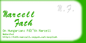 marcell fath business card
